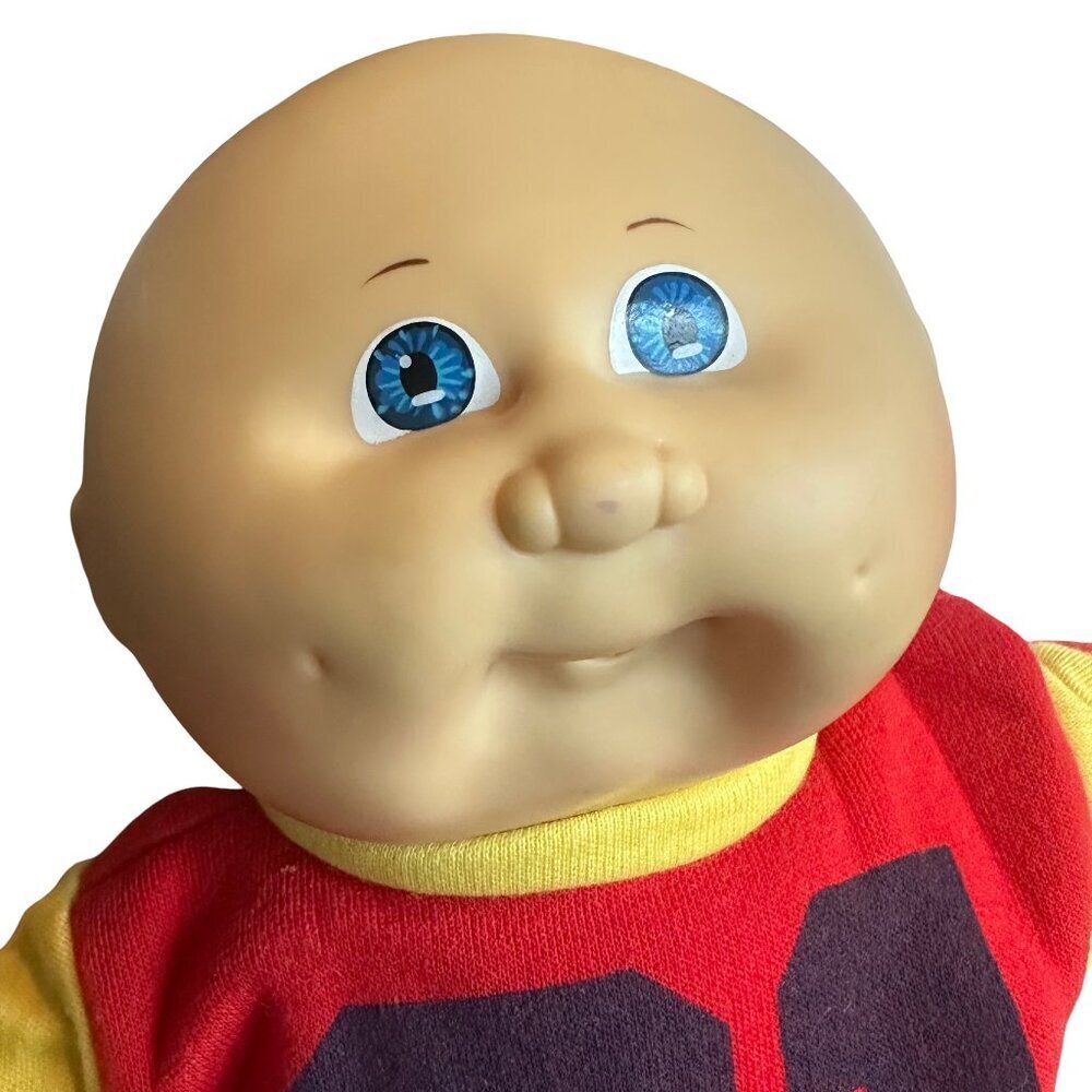 Cabbage Patch Doll Xavier Roberts Signed Bald Boy Football Outfit Collectible - Picture 2 of 10